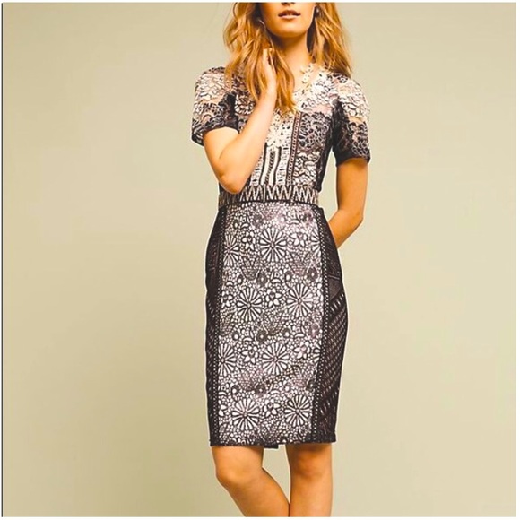 Byron Lars Lace Melange Dress - Picture 3 of 9